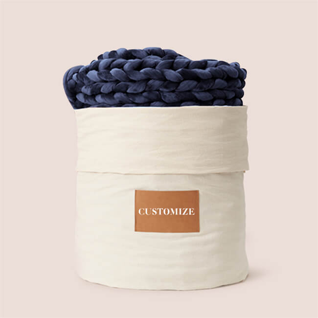 Plush Velevt Chunky Hand-Knit Weighted Blankets